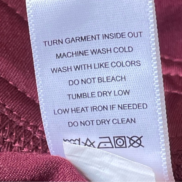 Figs Axim Burgundy Red Cargo Scrub Pants - 35665 - Picture 13 of 13